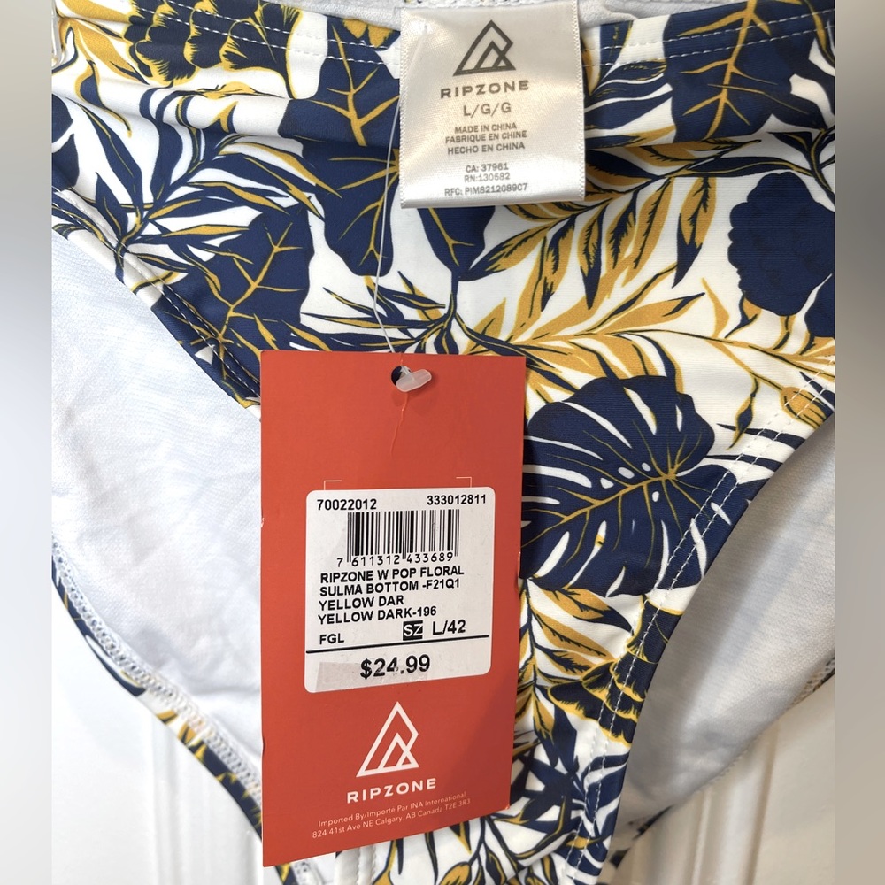 Ripzone W Pop Floral Sulma Bottom Size L - Picture 3 of 3